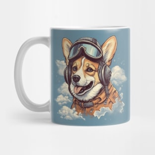 Aviator dog Mug